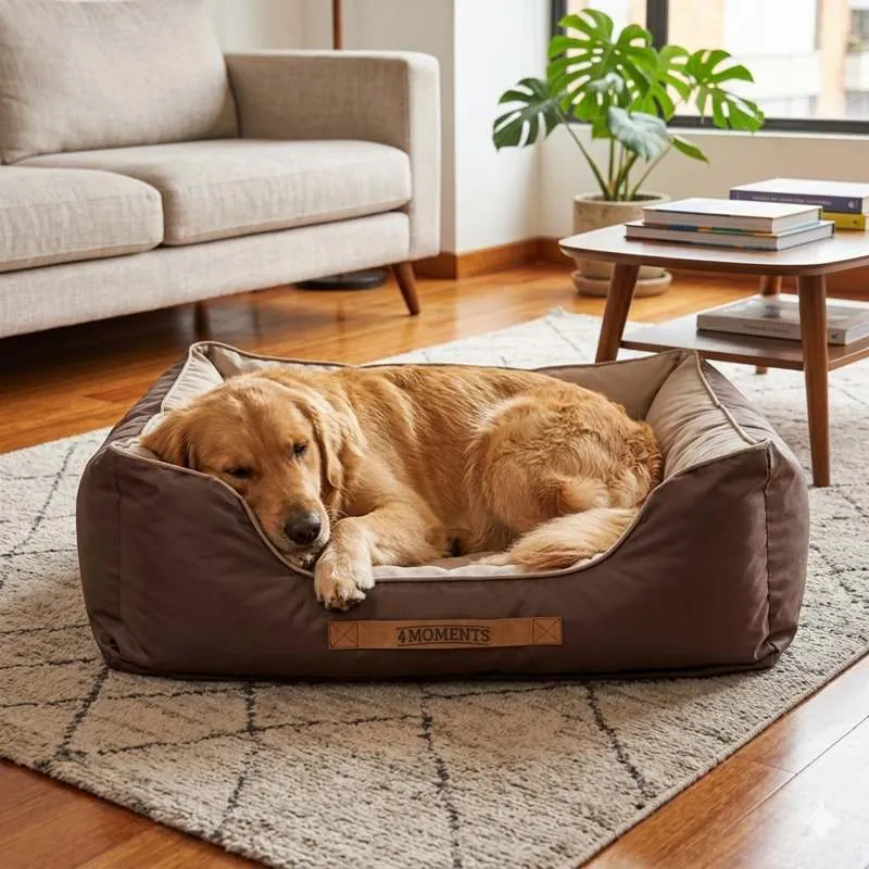 4 Moments - Cama Premium Lona Café / Beige 90x65x32 cm