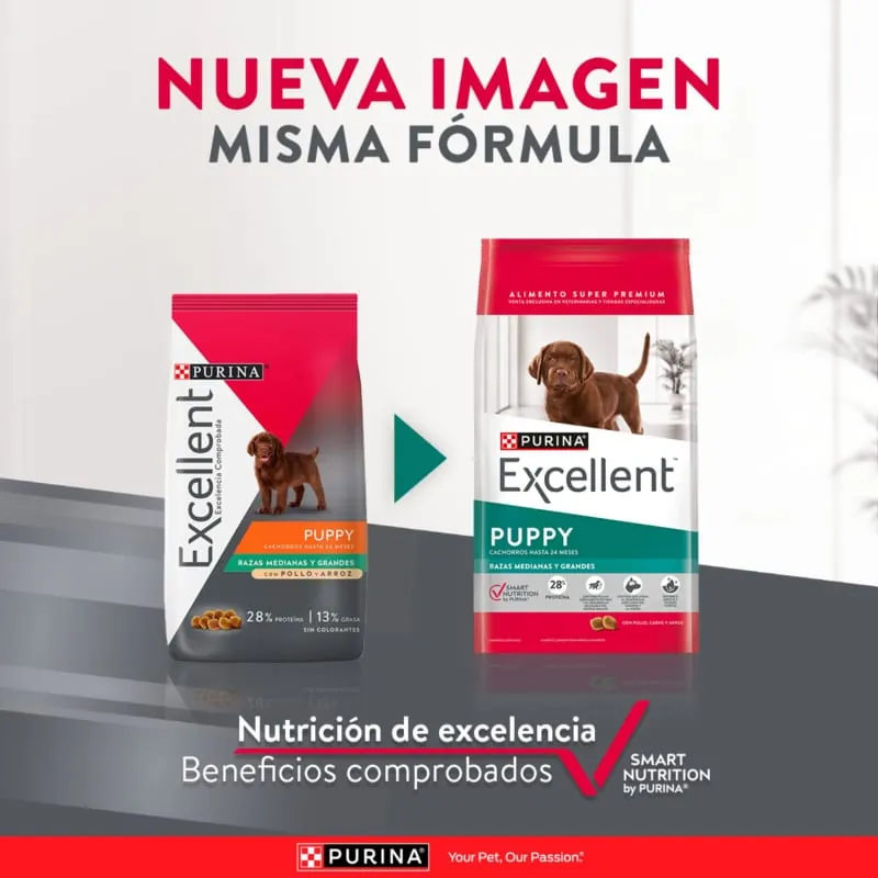 Excellent - Cachorros Razas Medianas Y Grandes Pollo Y Arroz