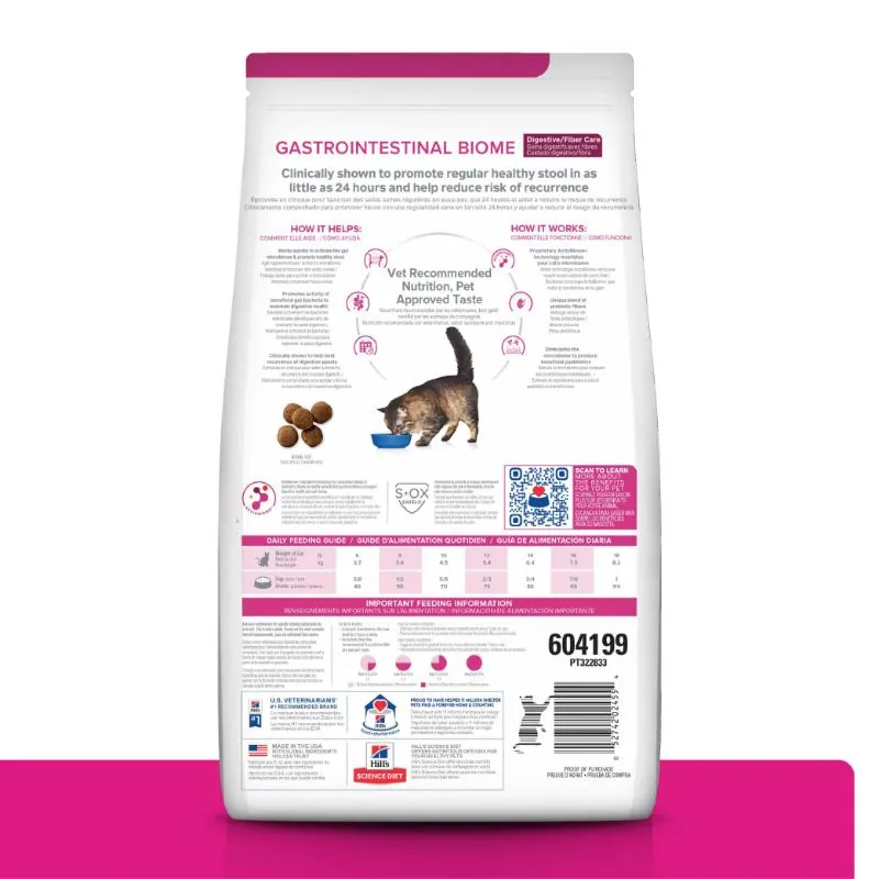 Hills Pd-Gastrointestinal Biome Alimento Saludable Gato Sabor Pollo