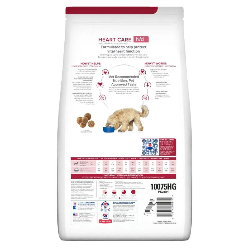 Hills Pd - H/D Alimento Saludable Perro Cuidado Cardiaco Sabor Pollo