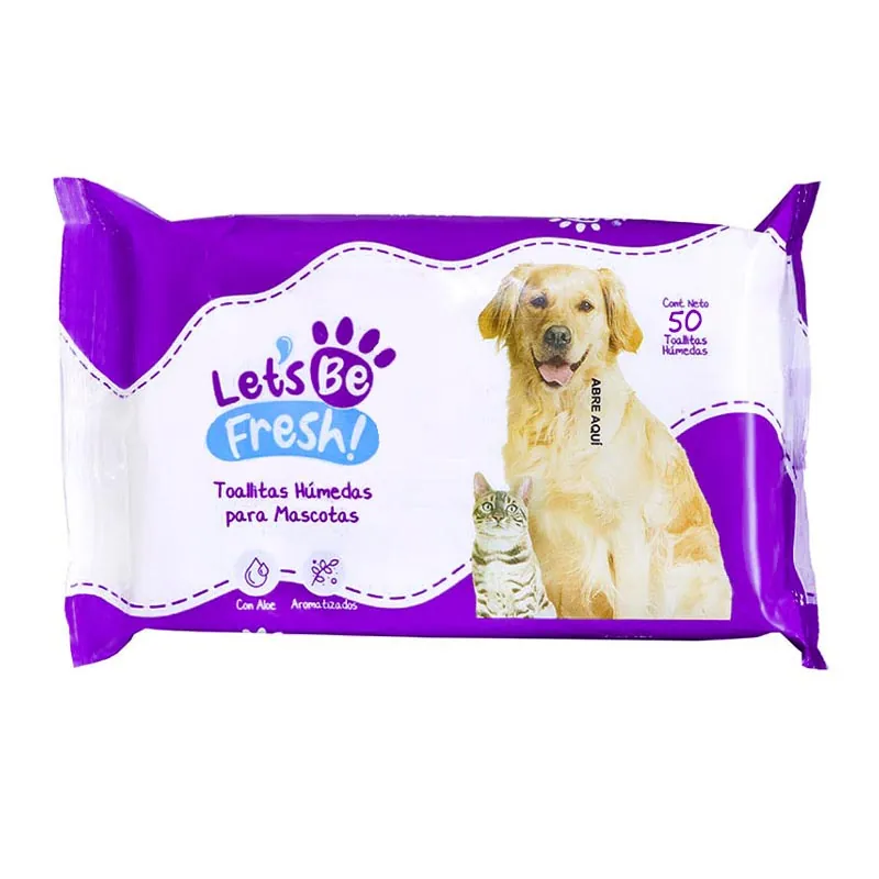 Lets Be Fresh - Pañitos Húmedos para Mascotas