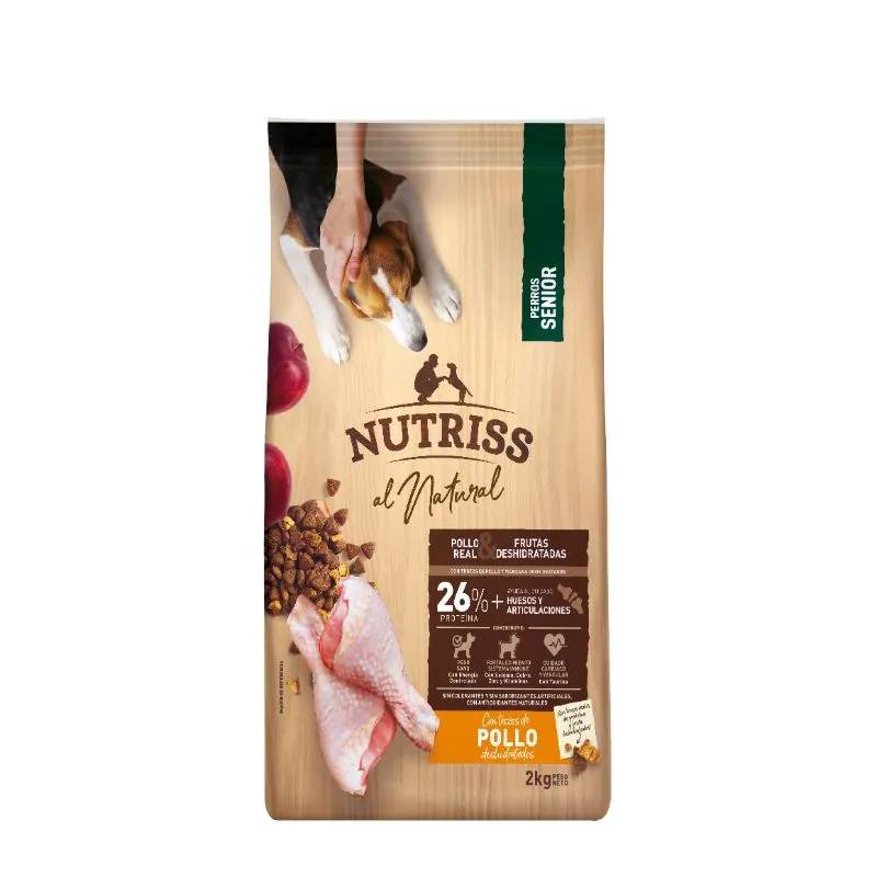 Nutriss - Al Natural Perros Senior Pollo, Frutas Y Verduras