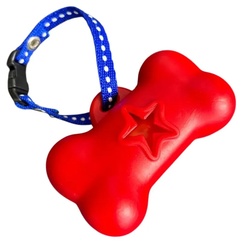 Paw Day - Dispensador Goma Rojo * Gratis 1 Rollo Bolsas