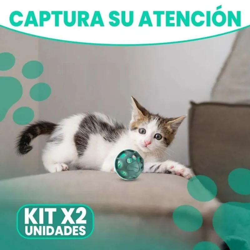 Paw Day - Combo Duo Pelotas Luz Gato