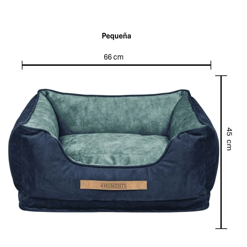 4 Moments - Cama Premium Tela Azul 60x42x27 cm