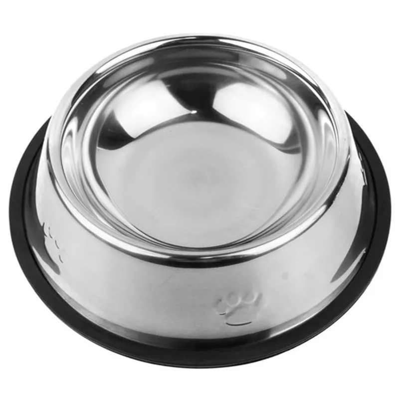 Paw Day - Plato Metalico Goma Antideslizante 18 Cm