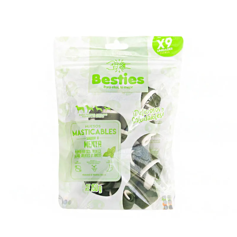 Besties - Huesos Masticables Mini Sabor Menta