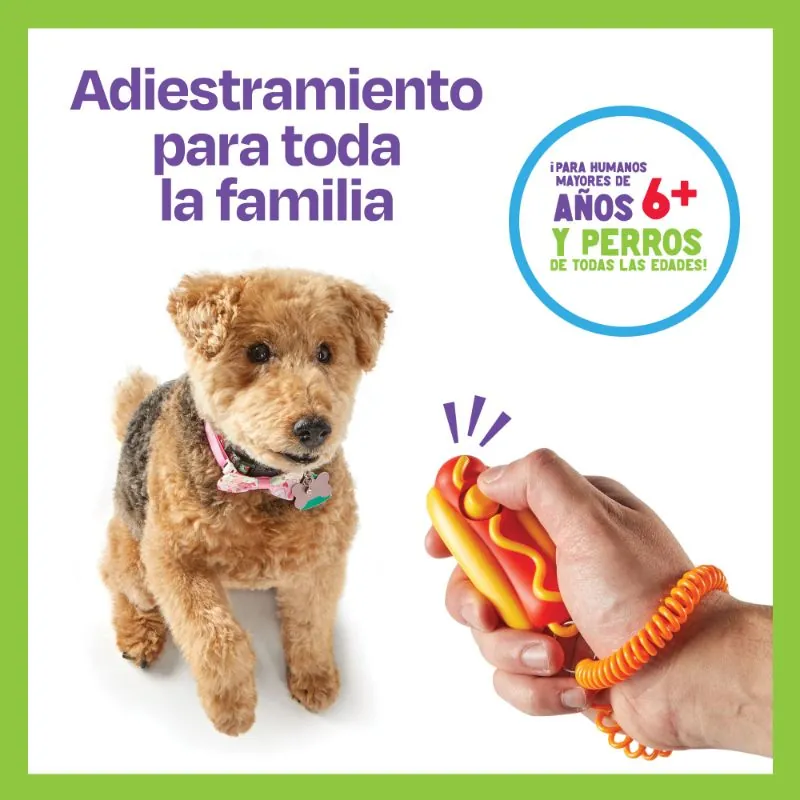 Brightkins - Smarty Pooch Clicker De Entrenamiento En Forma De Hot Dog