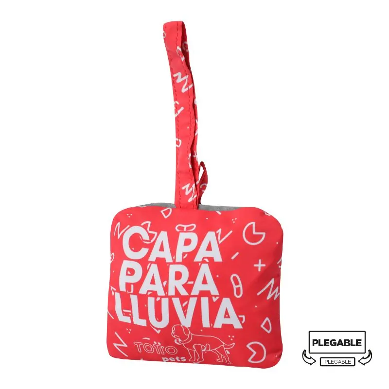 Totto Pets - Capa de Lluvia para Perro Sussy Rojo
