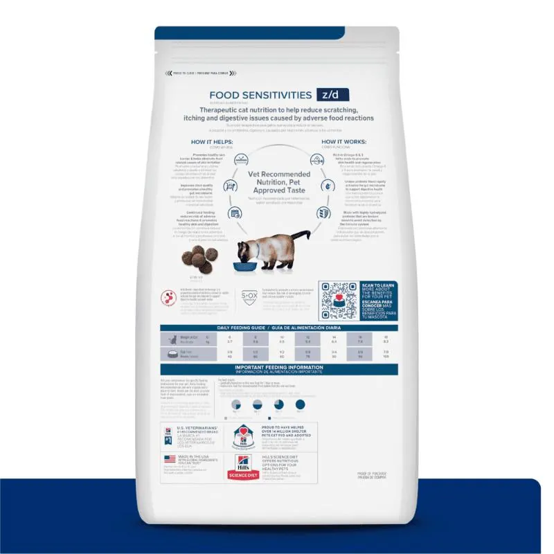 Hills Pd - Z/D Alimento Seco Gato Sensibilidad Alimentaria