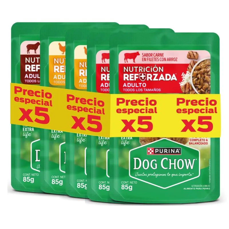 Dog Chow - Alimento Húmedo Para Perros Precio Especial Pack x5