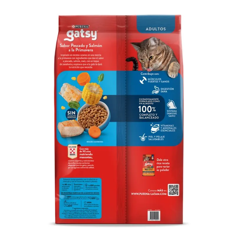 Gatsy - Alimento Gato Sabor Pescado y Salmón