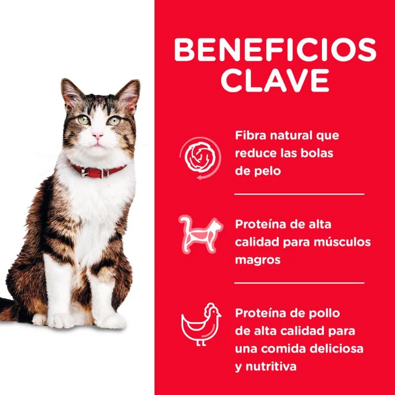 Hills Sd - Alimento Gato Adulto Control Bolas De Pelo Sabor Pollo