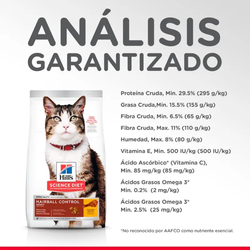 Hills Sd - Alimento Gato Adulto Control Bolas De Pelo Sabor Pollo
