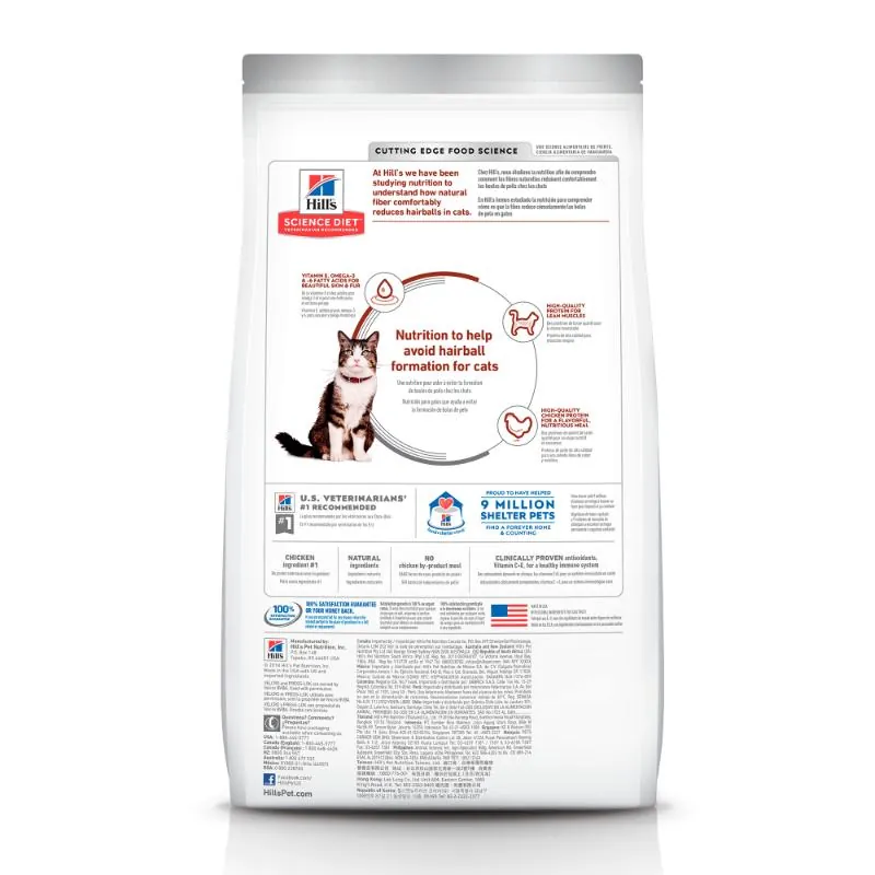 Hills Sd - Alimento Gato Adulto Control Bolas De Pelo Sabor Pollo