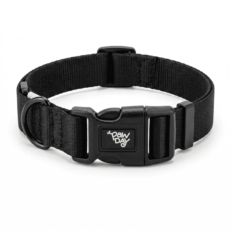 Paw Day - Collar Essential Negro - Verde Neón