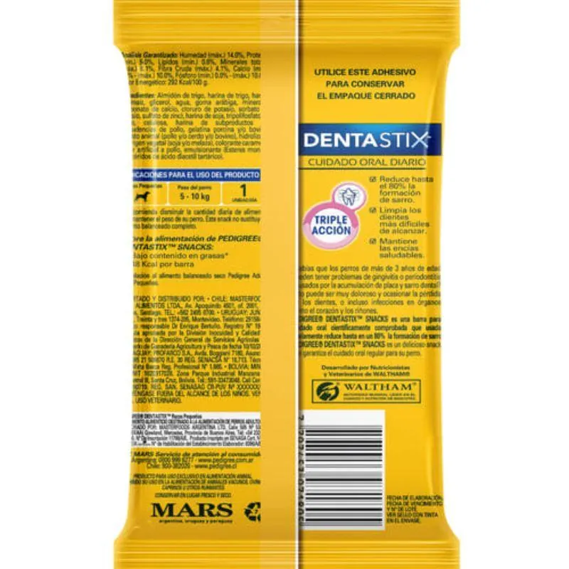 Pedigree - Dentastix Snack Perro Adulto Raza Pequeña