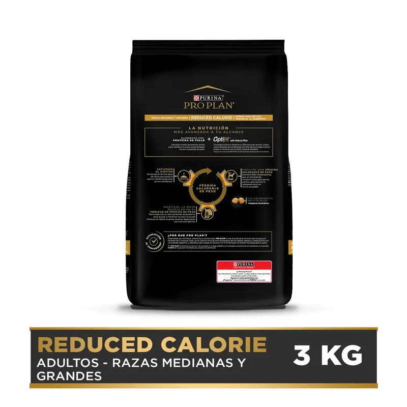Pro Plan - Adultos razas medianas y grandes con calorías reducidas Optifit