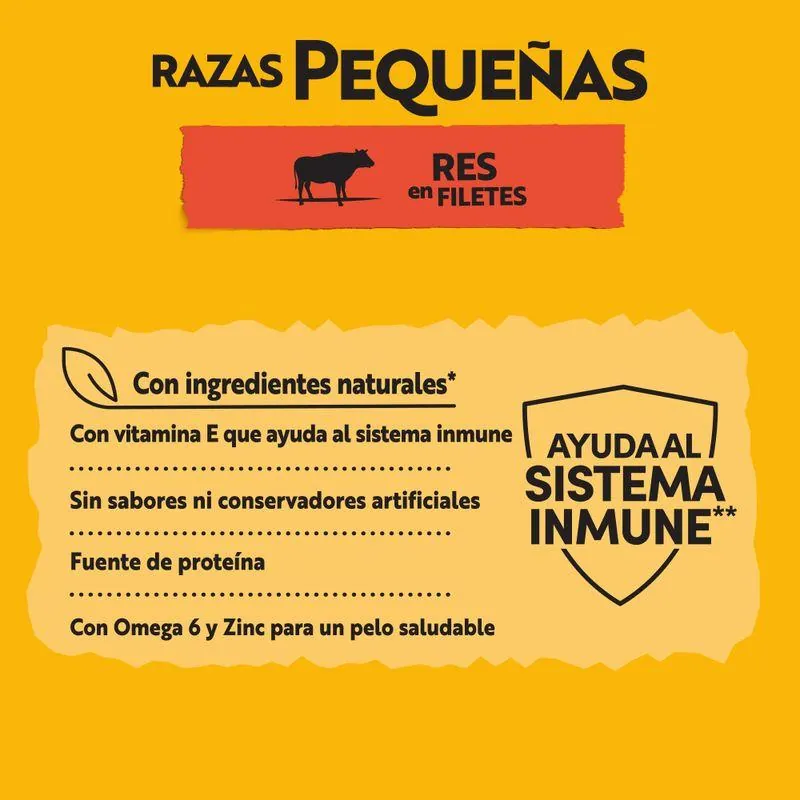 Pedigree - Alimento Húmedo Para Perro Adulto Razas Pequeñas AhorraPack 100 g X 7 Sobres