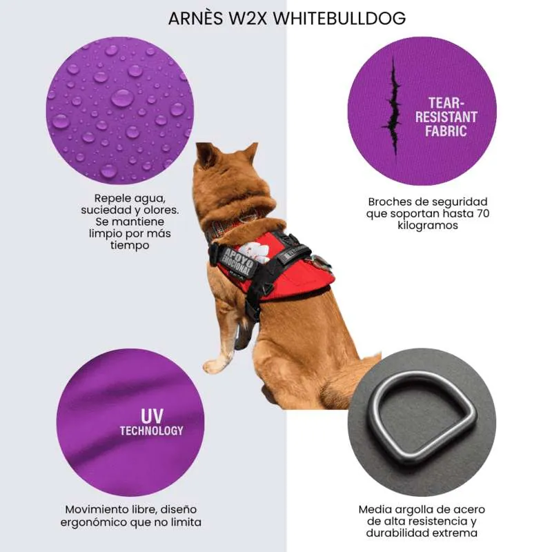 Whitebulldog - Arnés W2 X Lila