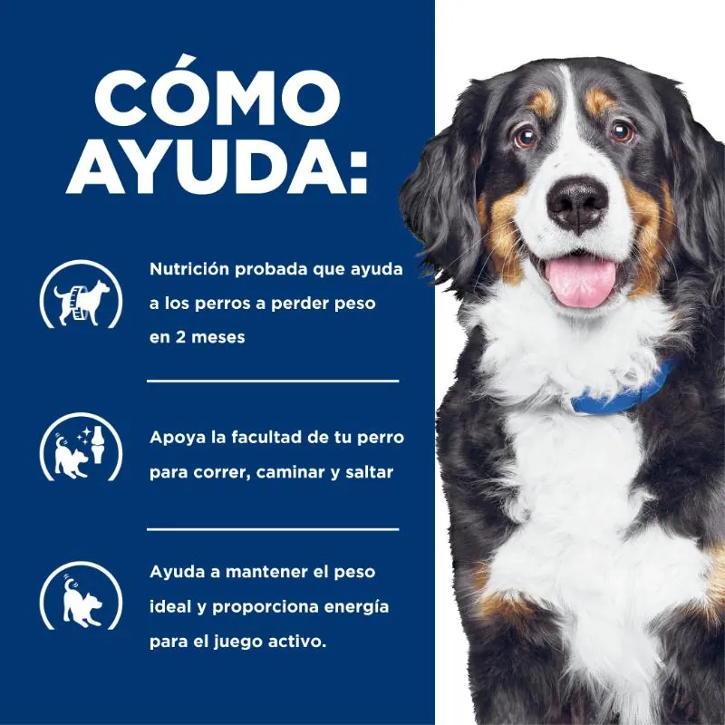 Hills Pd-Metabolic+J/D Alimento Perro Articulaciones Sabor Pollo