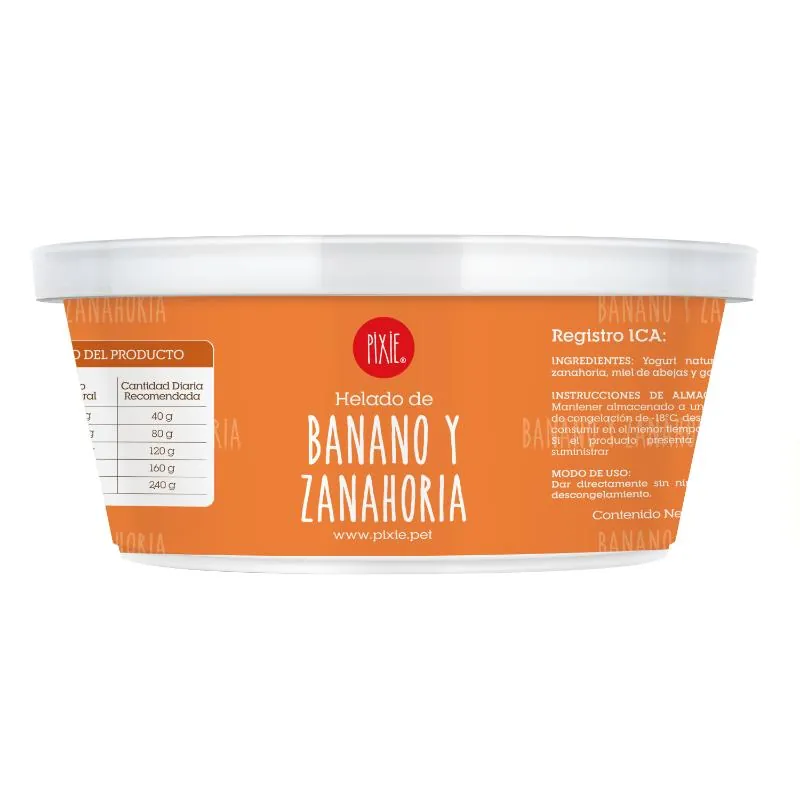 Pixie - Helado De Banano Y Zanahoria
