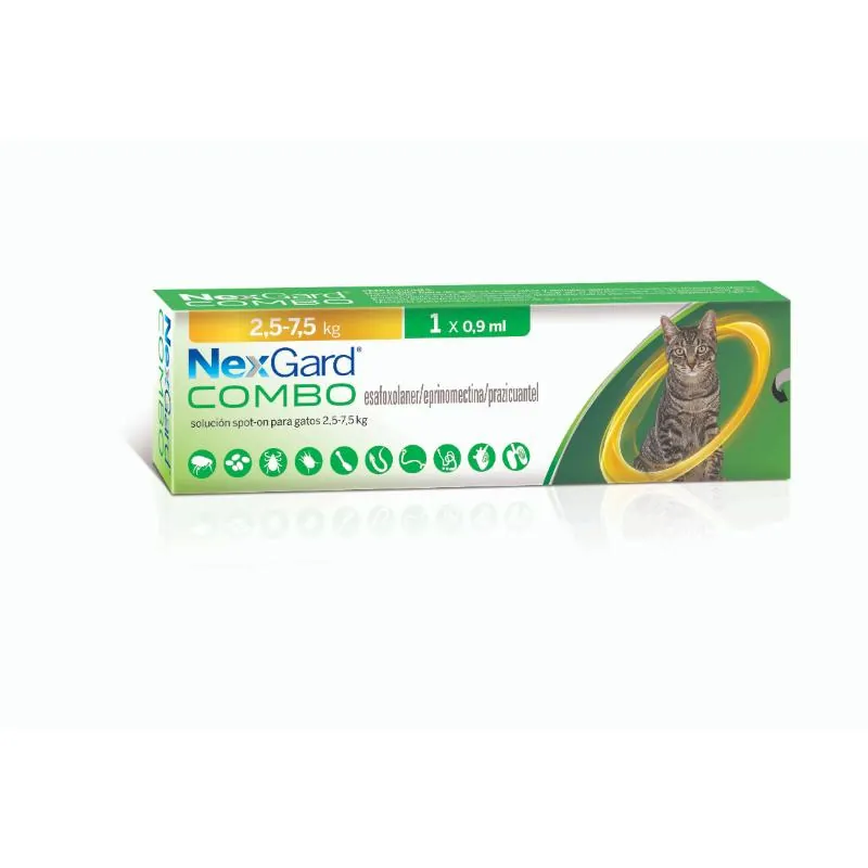 NexGard Combo Cat - 2.5 Kg - 7.5 Kg
