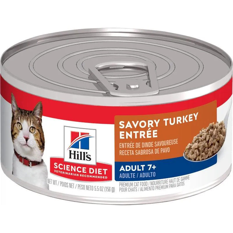 Hills Sd - 7+ Alimento Húmedo Saludable Para Gato Senior Sabor Pavo