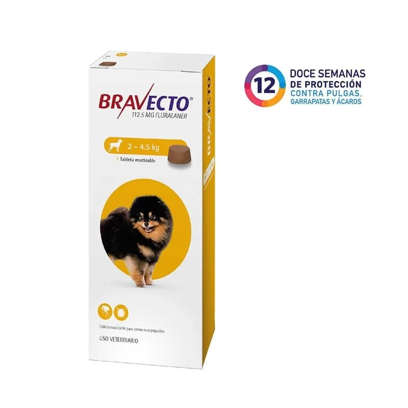 Bravecto 12 Semanas - Perros De 2 Hasta 4,5 Kg