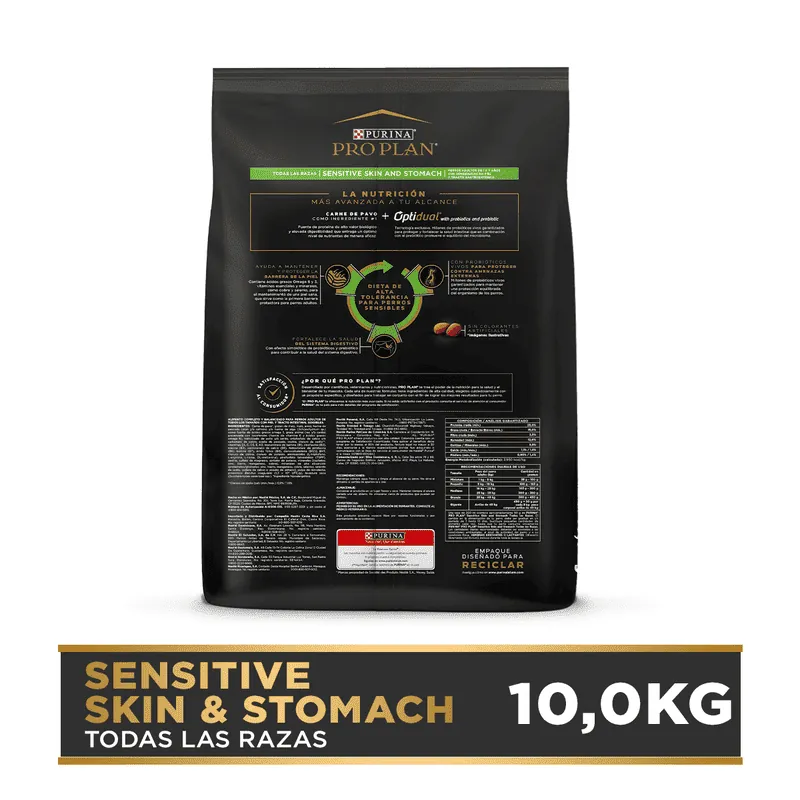 Pro Plan - Sensitive Skin & Stomach Pavo y Probioticos