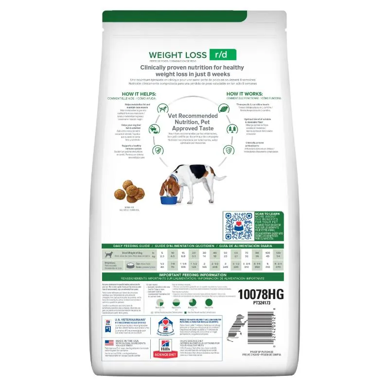 Hills Pd - R/D Alimento Para Perro Pérdida De Peso Sabor Pollo