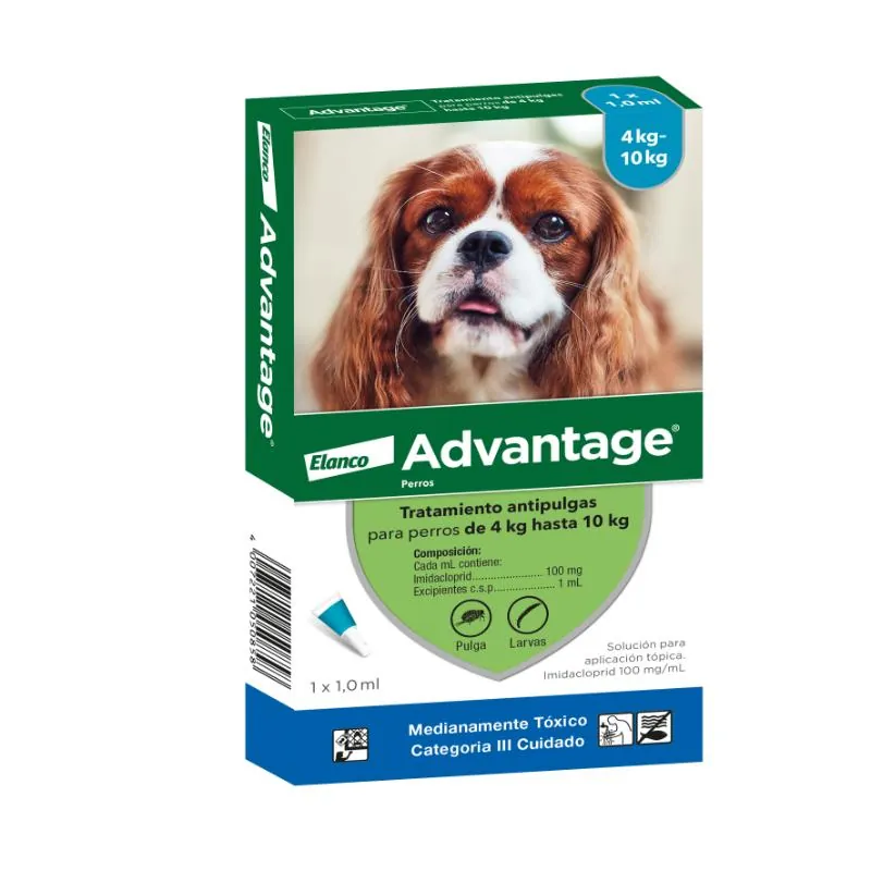 Advantage - Antipulgas Perros De 4 Hasta 10 Kg.