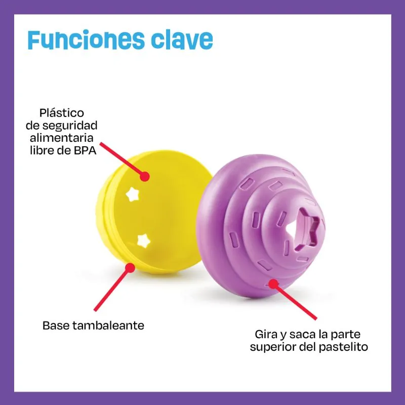 Brightkins - Dispensador Grande De Premios En Forma De Cupcakes