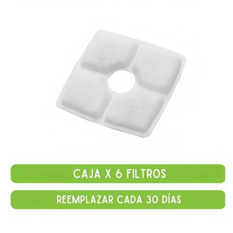 Calabaza Pets - Filtro Fuente Cuadrada Silver En Acero Inoxidable