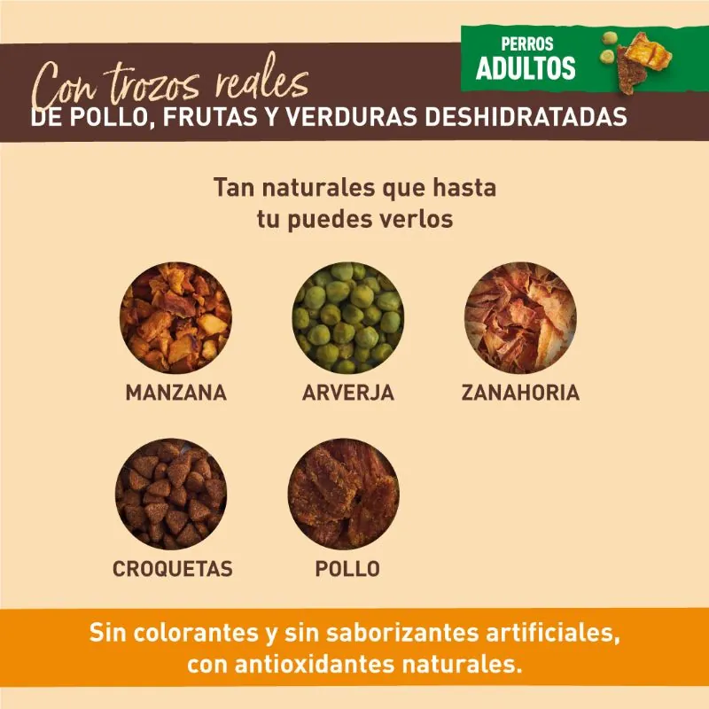 Nutriss - Al Natural Perros Adultos Pollo, Frutas Y Verduras