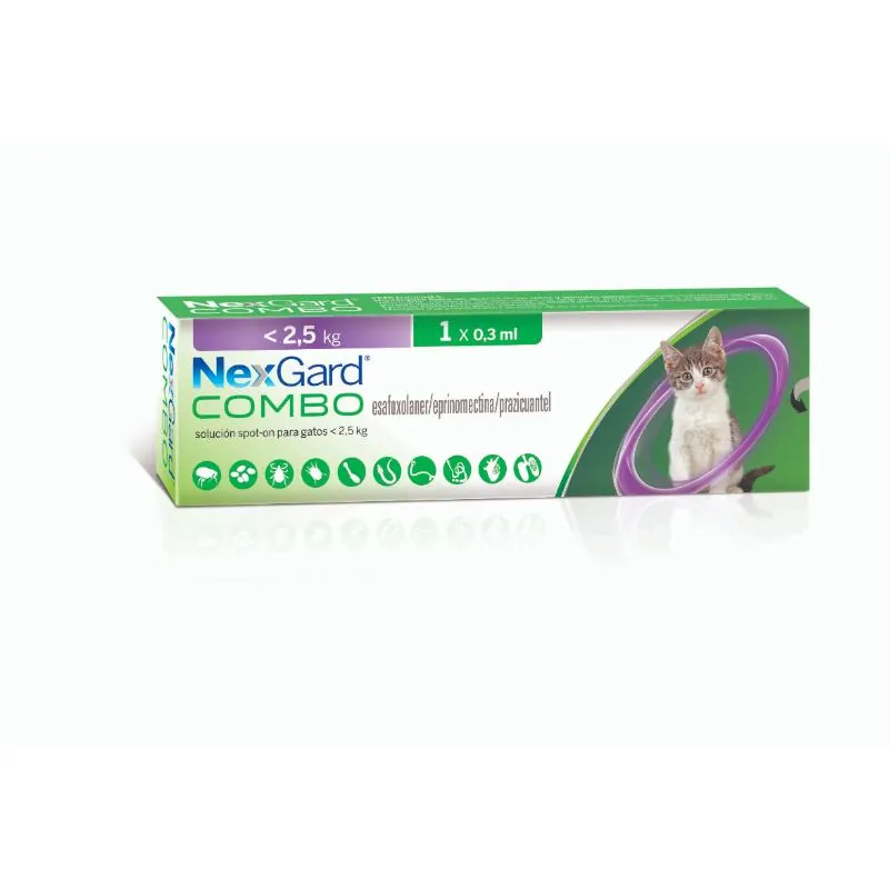 NexGard Combo Cat - 800 grs - 2,5 Kg