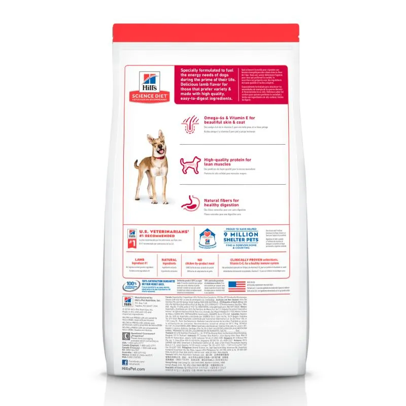 Hills Sd- Alimento Saludable Perro Adulto Sabor Cordero