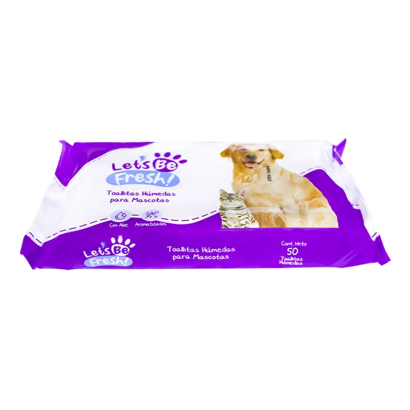 Lets Be Fresh - Pañitos Húmedos para Mascotas