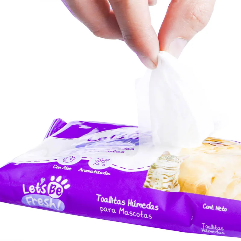 Lets Be Fresh - Pañitos Húmedos para Mascotas