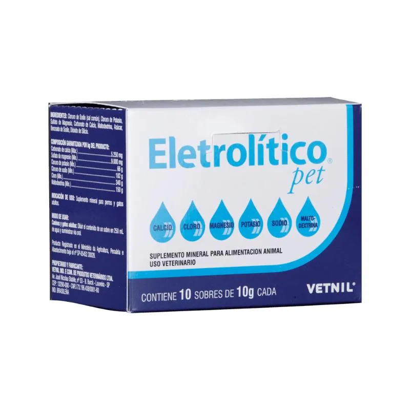 Electrolitico Pet 10 g - Hidratante.