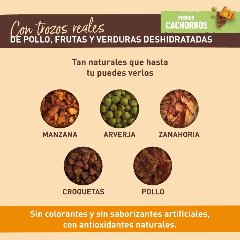 Nutriss - Al Natural Perros Cachorros Pollo, Frutas Y Verduras