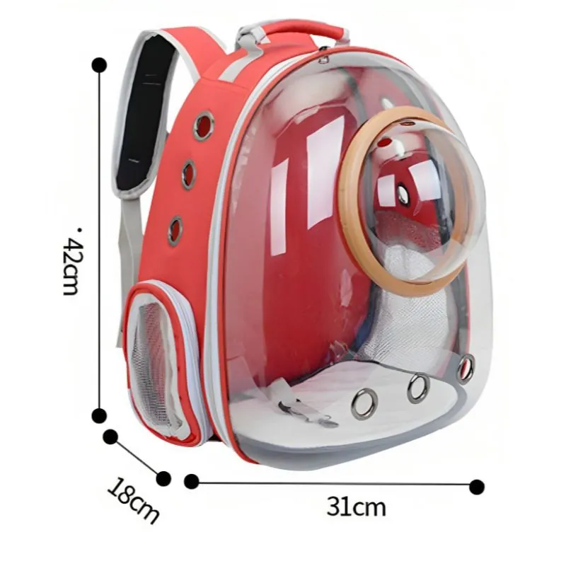 Calabaza Pets - Morral Transparente Con Cápsula