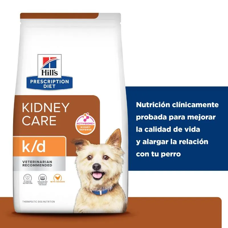 Hills Pd - K/D Alimento Saludable Para Perro Cuidado Renal Sabor Pollo