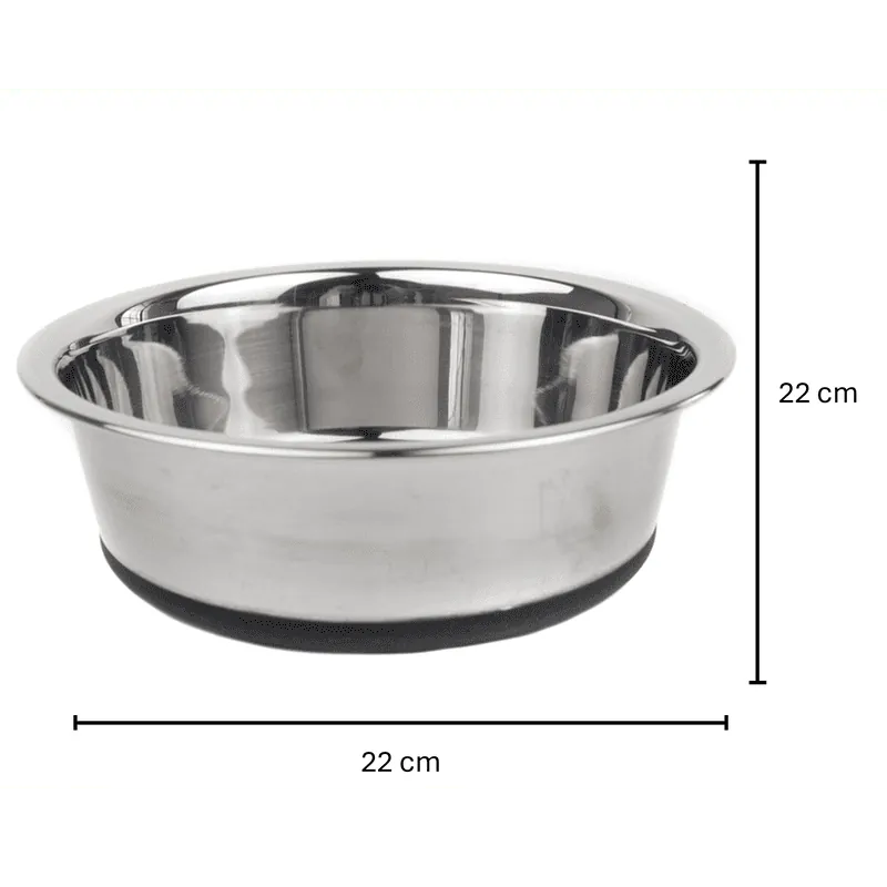 Paw Day - Plato Metalico Antideslizante 22 Cm