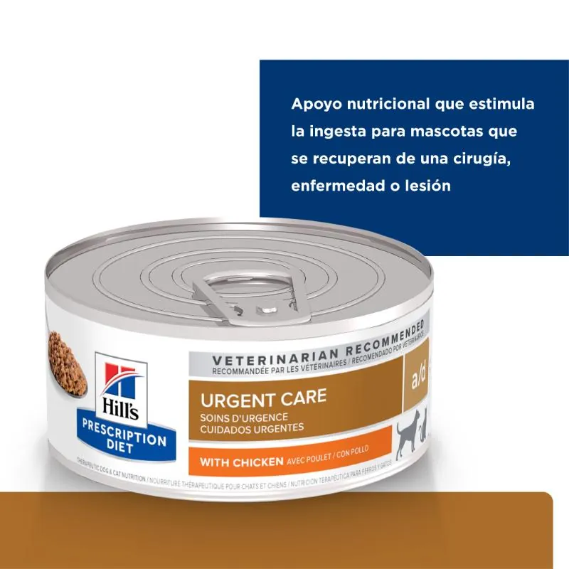 Hills Pd - A/D Alimento Húmedo Perro Y Gato Recuperación Sabor Pollo