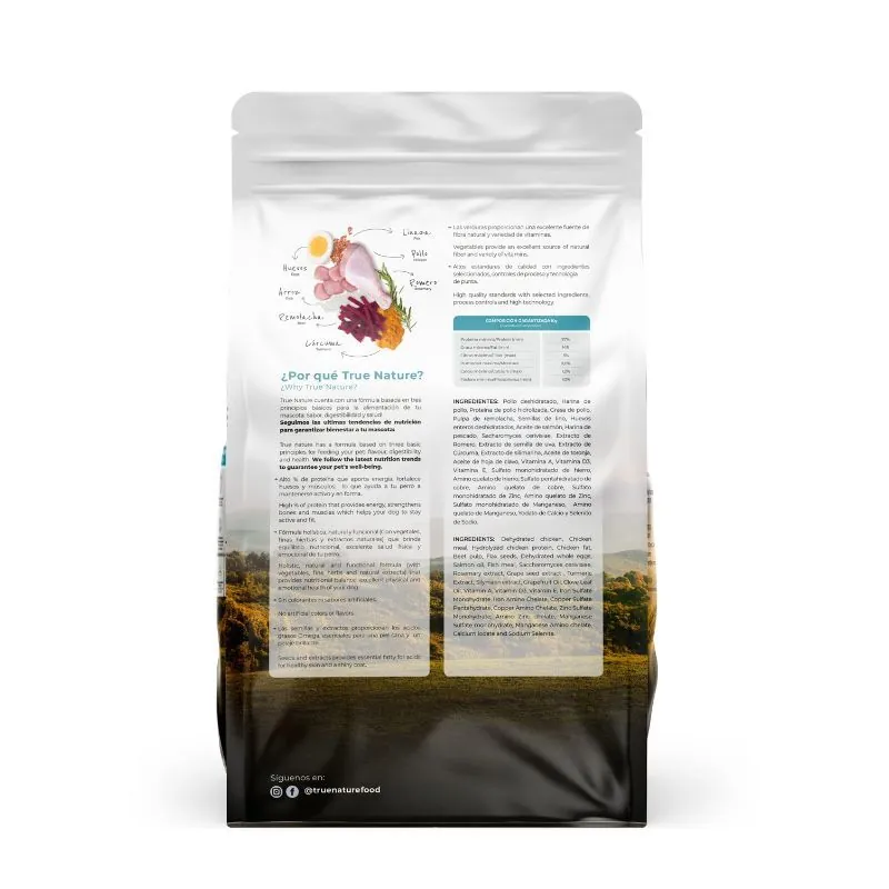 True Nature - Alimento Puppy Razas Medianas y Grandes Pollo Vegetales