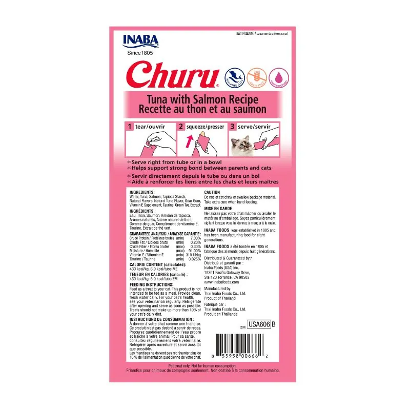 Churu - Inaba Cat Atún y Salmón