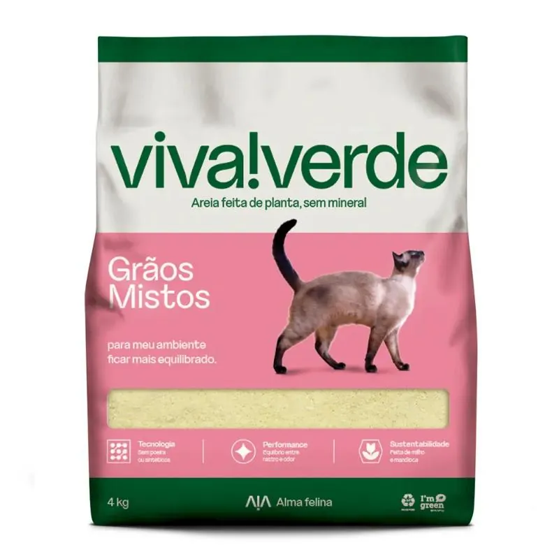 Viva Verde - Arena Ecológica Super Premium Granos Mixtos