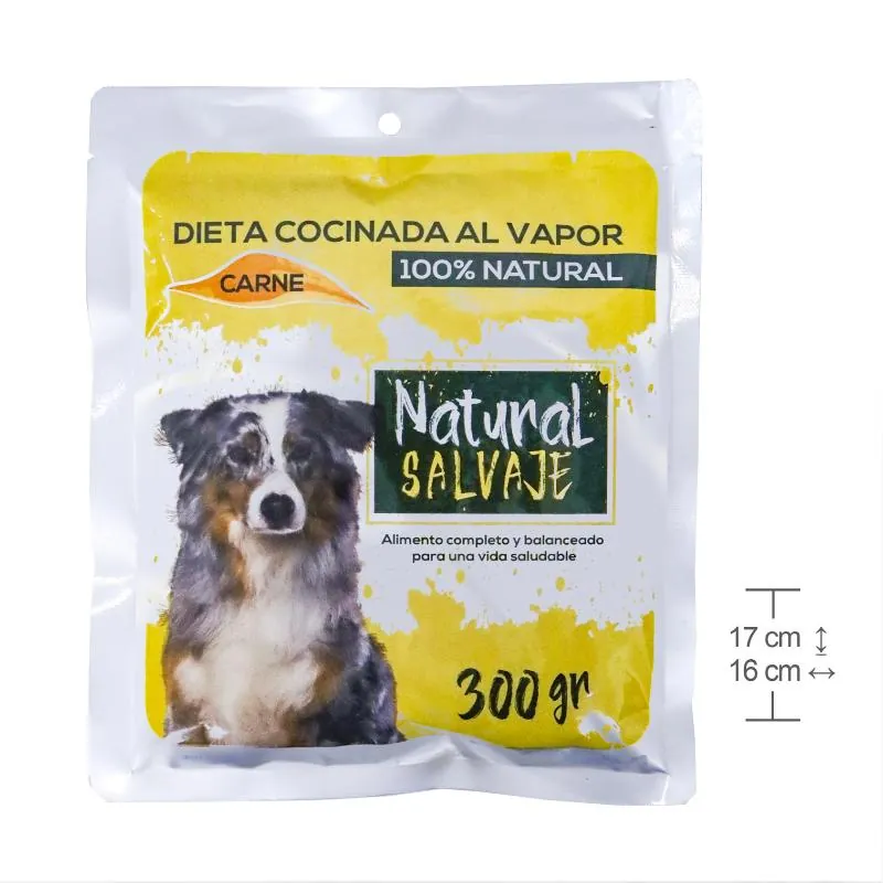 Salvaje - Dieta Cocinada Al Vapor Natural sin Refrigeración de Carne