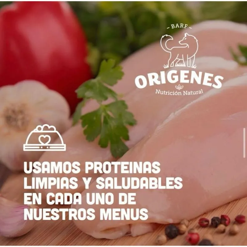 Barf Origenes - Alimento Congelado Menú Light Carne de Pollo
